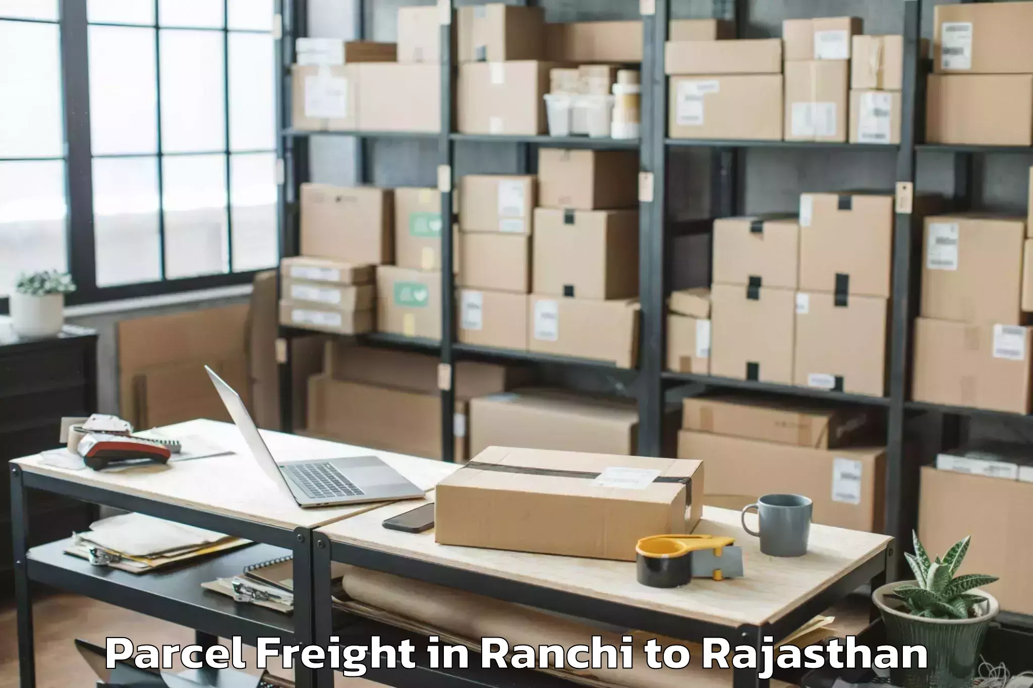 Top Ranchi to Nimaj Parcel Freight Available